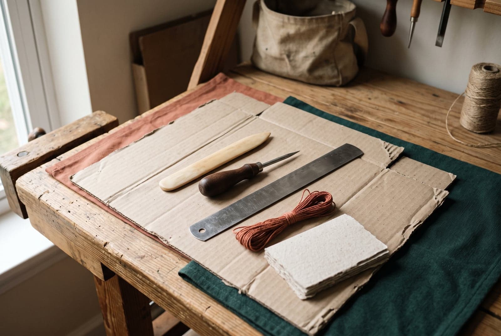 L'établi de pliage — atelier Carton Plein
