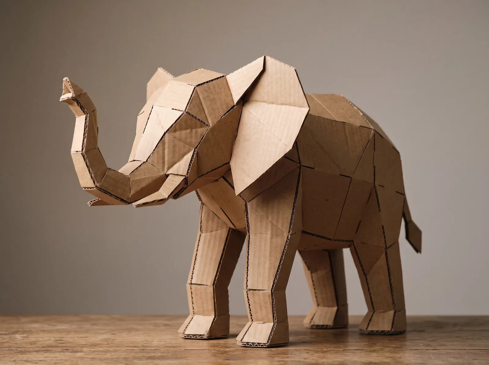 Éléphant plié