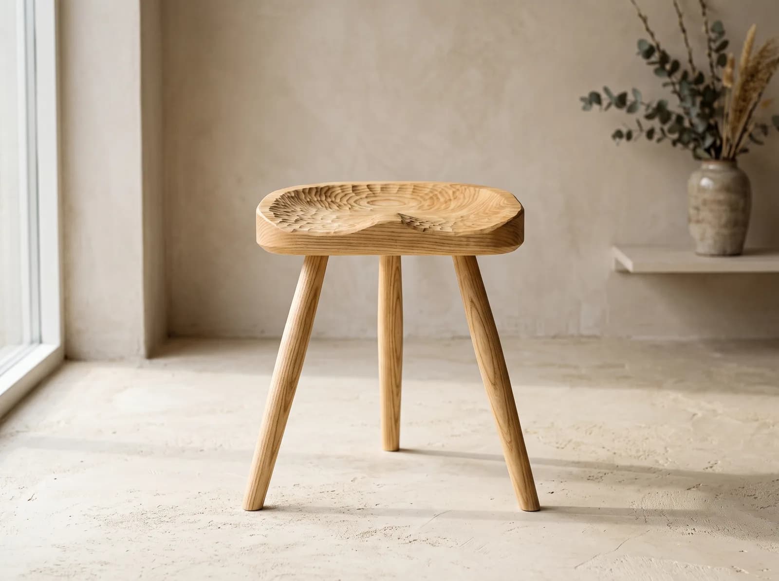 Tabouret Prairie — frêne